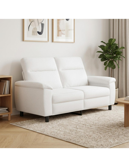 Divano Bianco 178 x 90 x 95 cm Tessuto