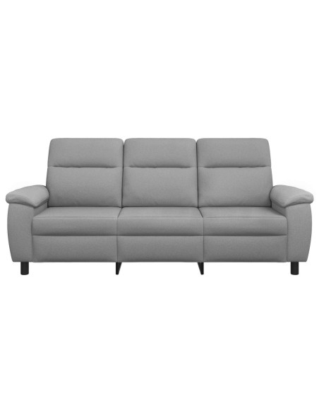 Divano Grigio Chiaro 214 x 90 x 95 cm Tessuto