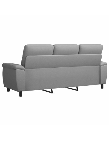 Divano Grigio Chiaro 214 x 90 x 95 cm Tessuto