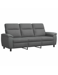 Divano Grigio Scuro 214 x 90 x 95 cm Tessuto 2