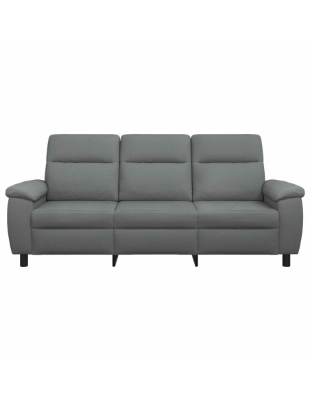 Divano Grigio Scuro 214 x 90 x 95 cm Tessuto