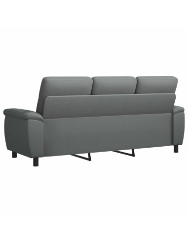 Divano Grigio Scuro 214 x 90 x 95 cm Tessuto