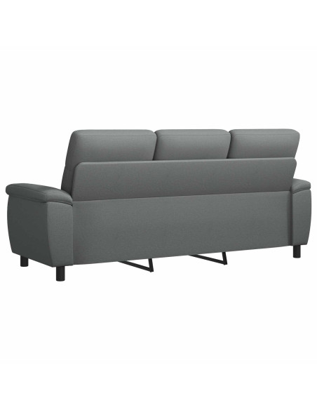 Divano Grigio Scuro 214 x 90 x 95 cm Tessuto
