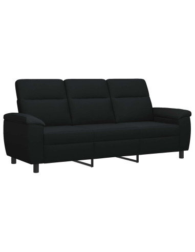 Divano Nero 214 x 90 x 95 cm Tessuto