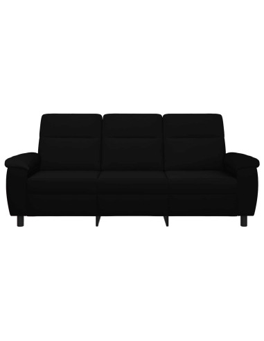 Divano Nero 214 x 90 x 95 cm Tessuto