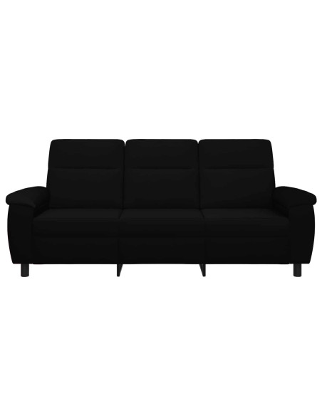 Divano Nero 214 x 90 x 95 cm Tessuto