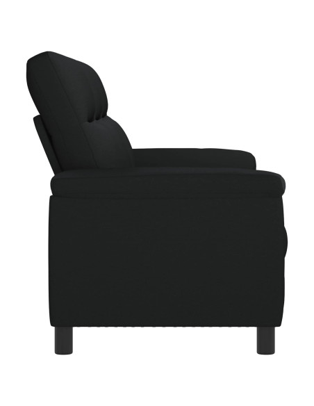 Divano Nero 214 x 90 x 95 cm Tessuto
