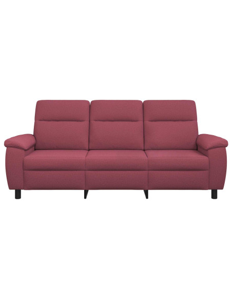 Divano Rosso Vino 214 x 90 x 95 cm Tessuto