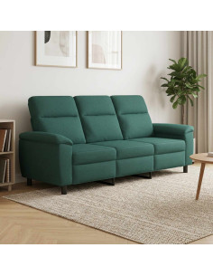 Divano Verde Scuro 214 x 90 x 95 cm Tessuto