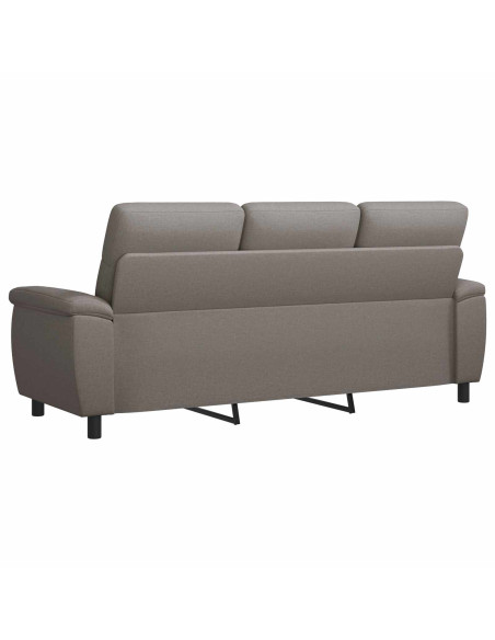 Divano Tortora 214 x 90 x 95 cm Tessuto