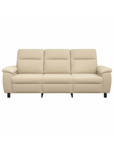 Divano Crema 214 x 90 x 95 cm Tessuto