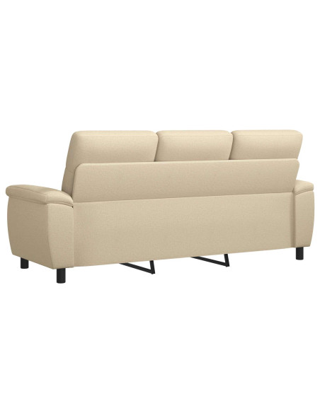 Divano Crema 214 x 90 x 95 cm Tessuto