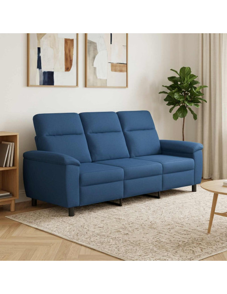 Divano Blu 214 x 90 x 95 cm Tessuto