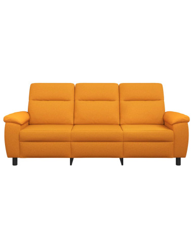 Divano Giallo Scuro 214 x 90 x 95 cm Tessuto
