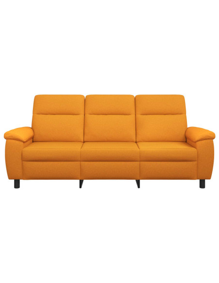 Divano Giallo Scuro 214 x 90 x 95 cm Tessuto