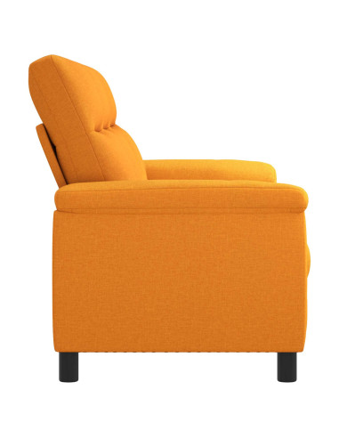 Divano Giallo Scuro 214 x 90 x 95 cm Tessuto