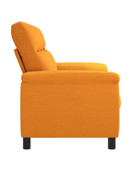Divano Giallo Scuro 214 x 90 x 95 cm Tessuto