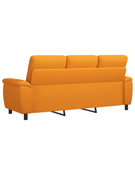 Divano Giallo Scuro 214 x 90 x 95 cm Tessuto