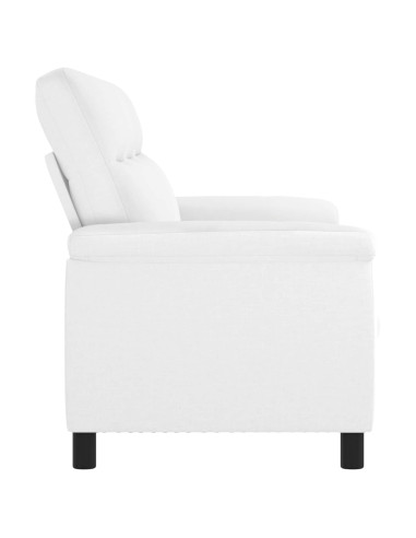 Divano Bianco 214 x 90 x 95 cm Tessuto