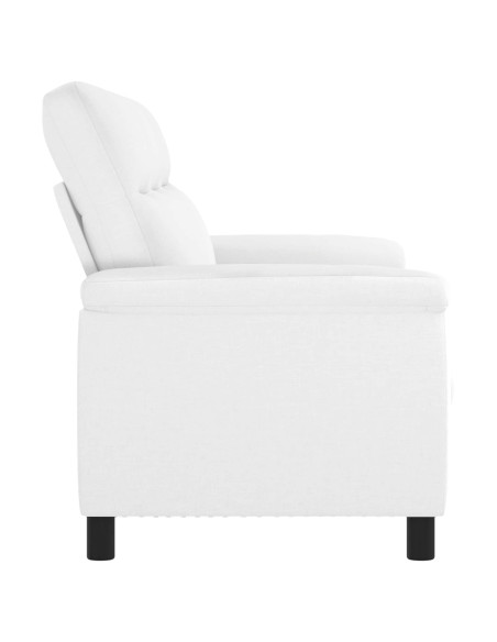 Divano Bianco 214 x 90 x 95 cm Tessuto