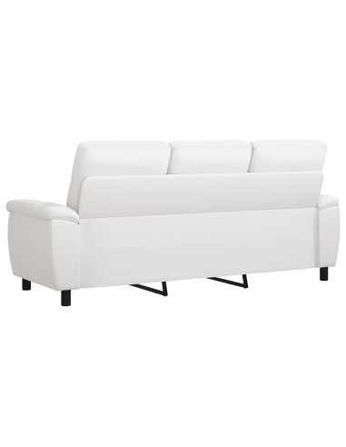 Divano Bianco 214 x 90 x 95 cm Tessuto