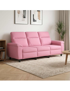 Divano Rosa 214 x 90 x 95 cm Tessuto