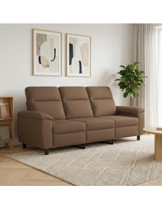 Divano Marrone 214 x 90 x 95 cm Tessuto