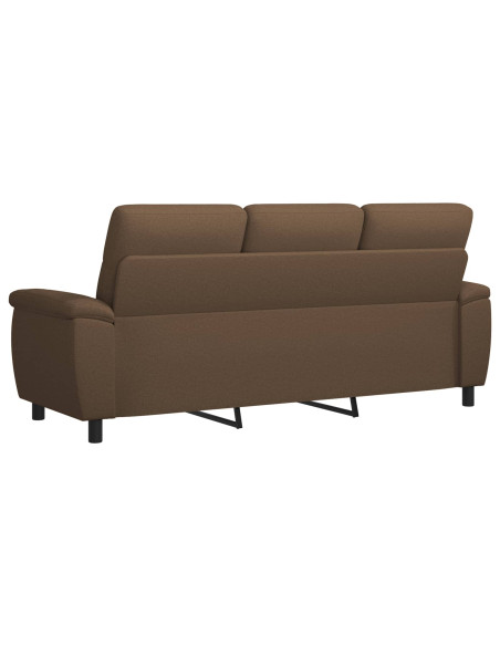 Divano Marrone 214 x 90 x 95 cm Tessuto
