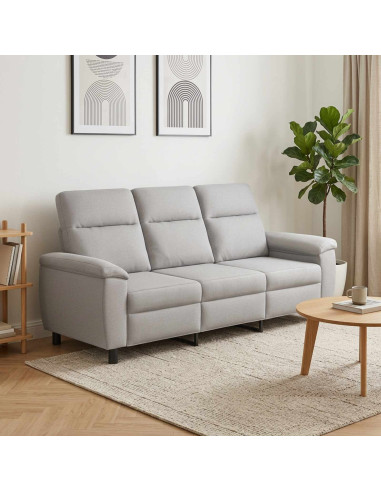 Divano Grigio Nuvola 214 x 90 x 95 cm Tessuto