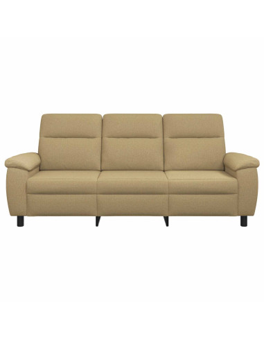 Divano Marrone Chiaro 214 x 90 x 95 cm Tessuto