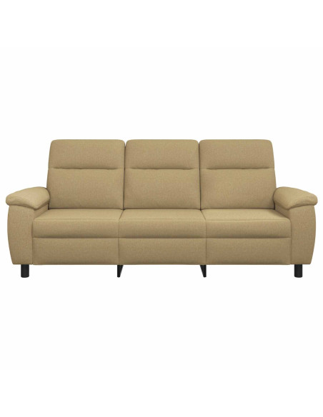 Divano Marrone Chiaro 214 x 90 x 95 cm Tessuto