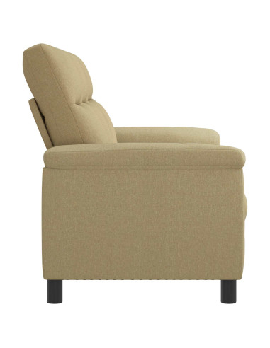 Divano Marrone Chiaro 214 x 90 x 95 cm Tessuto