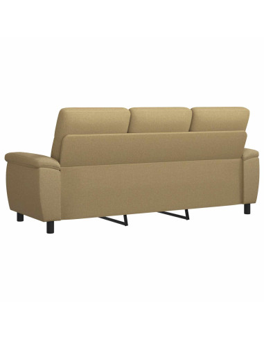 Divano Marrone Chiaro 214 x 90 x 95 cm Tessuto