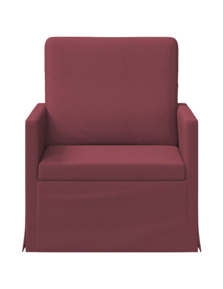 Poltrona Rosso Vino 70 x 81 x 82 cm Tessuto