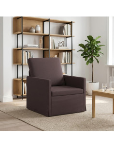 Poltrona Marrone Scuro 70 x 81 x 82 cm Tessuto