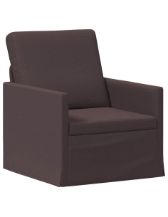 Poltrona Marrone Scuro 70 x 81 x 82 cm Tessuto 2