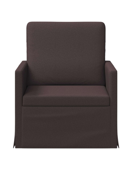 Poltrona Marrone Scuro 70 x 81 x 82 cm Tessuto