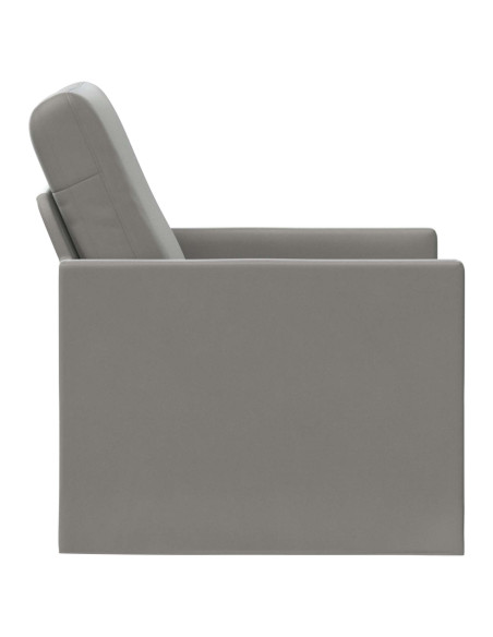 Poltrona Grigio Chiaro 70 x 81 x 82 cm Velluto (V)