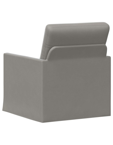 Poltrona Grigio Chiaro 70 x 81 x 82 cm Velluto (V)