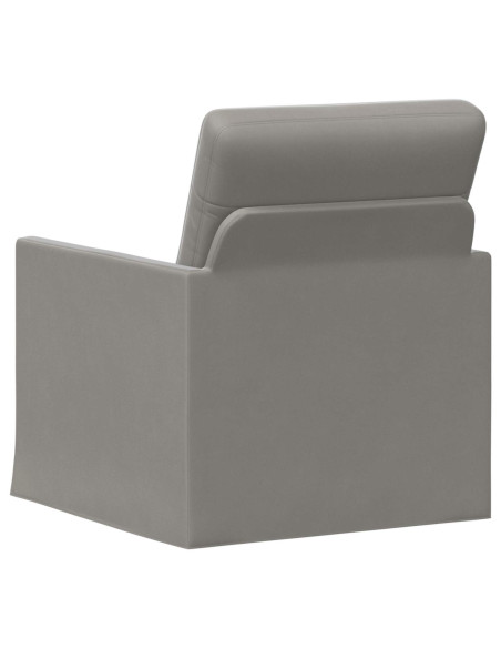 Poltrona Grigio Chiaro 70 x 81 x 82 cm Velluto (V)