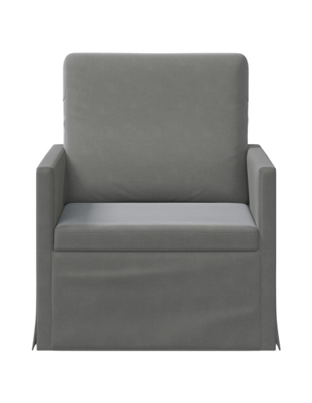 Poltrona Grigio Scuro 70 x 81 x 82 cm Velluto (V)