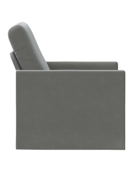 Poltrona Grigio Scuro 70 x 81 x 82 cm Velluto (V)