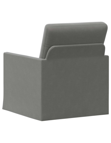 Poltrona Grigio Scuro 70 x 81 x 82 cm Velluto (V)