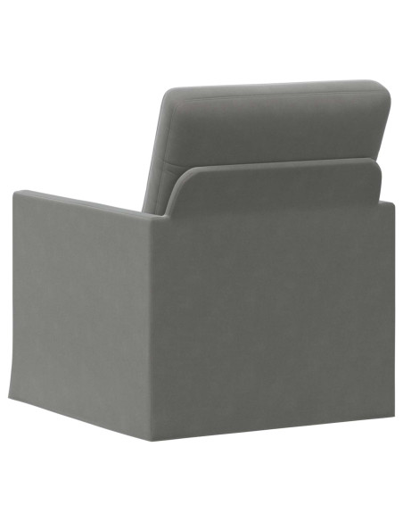 Poltrona Grigio Scuro 70 x 81 x 82 cm Velluto (V)