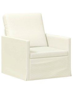 Poltrona Crema 70 x 81 x 82 cm Tessuto in Cords 2