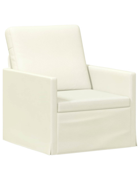 Poltrona Crema 70 x 81 x 82 cm Tessuto in Cords