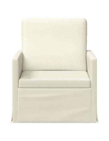 Poltrona Crema 70 x 81 x 82 cm Tessuto in Cords