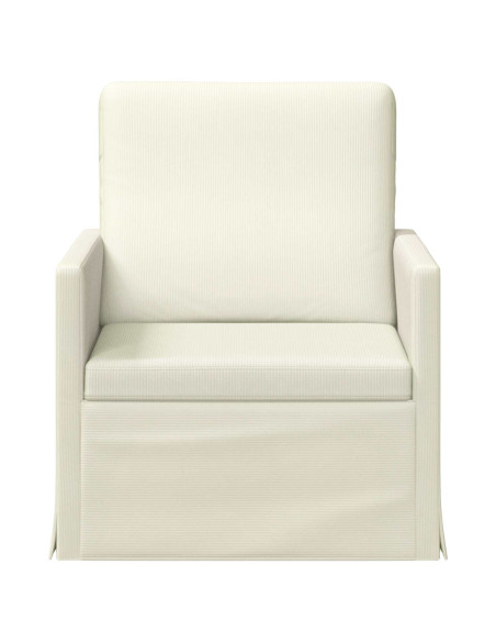 Poltrona Crema 70 x 81 x 82 cm Tessuto in Cords