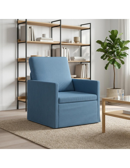 Poltrona Blu 70 x 81 x 82 cm Tessuto in Cords