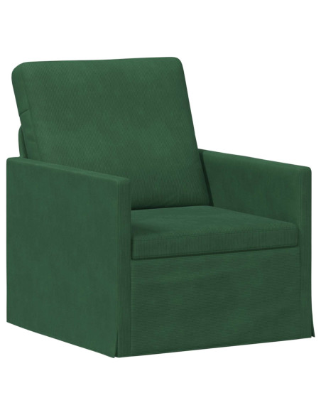 Poltrona Verde Giungla 70 x 81 x 82 cm Tessuto in Cords